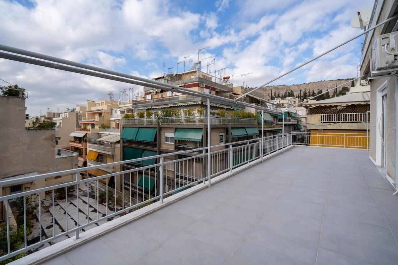 Athens Hideout Apt, Big Rooftop With City View公寓 外观 照片